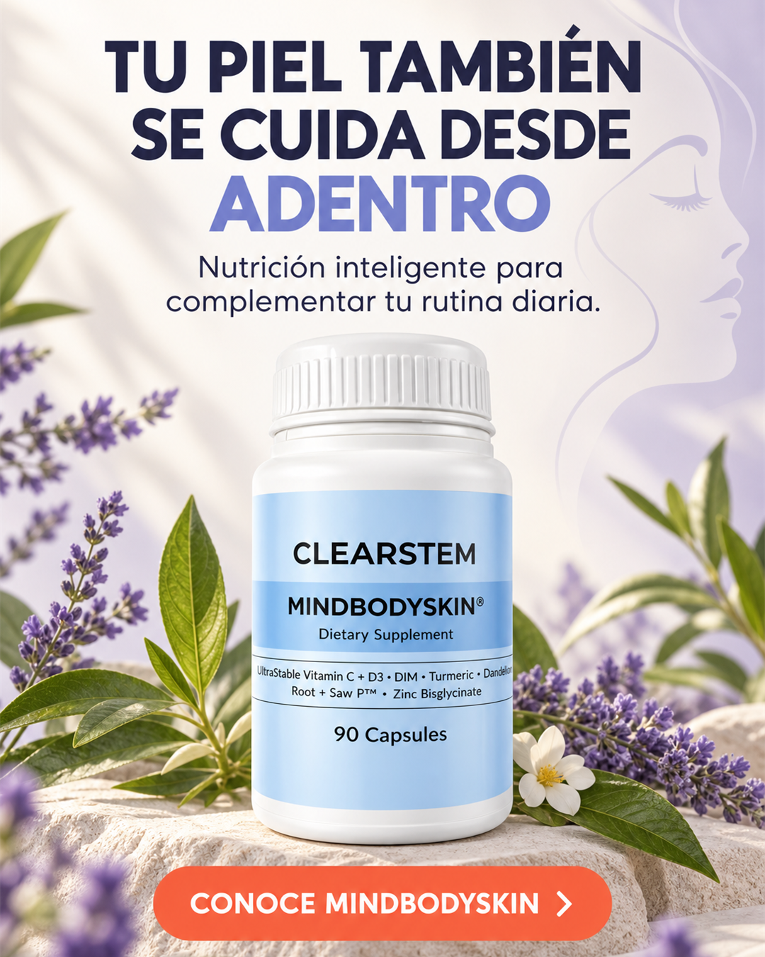 CLEARSTEM MINDBODYSKIN 90 CAPSULES