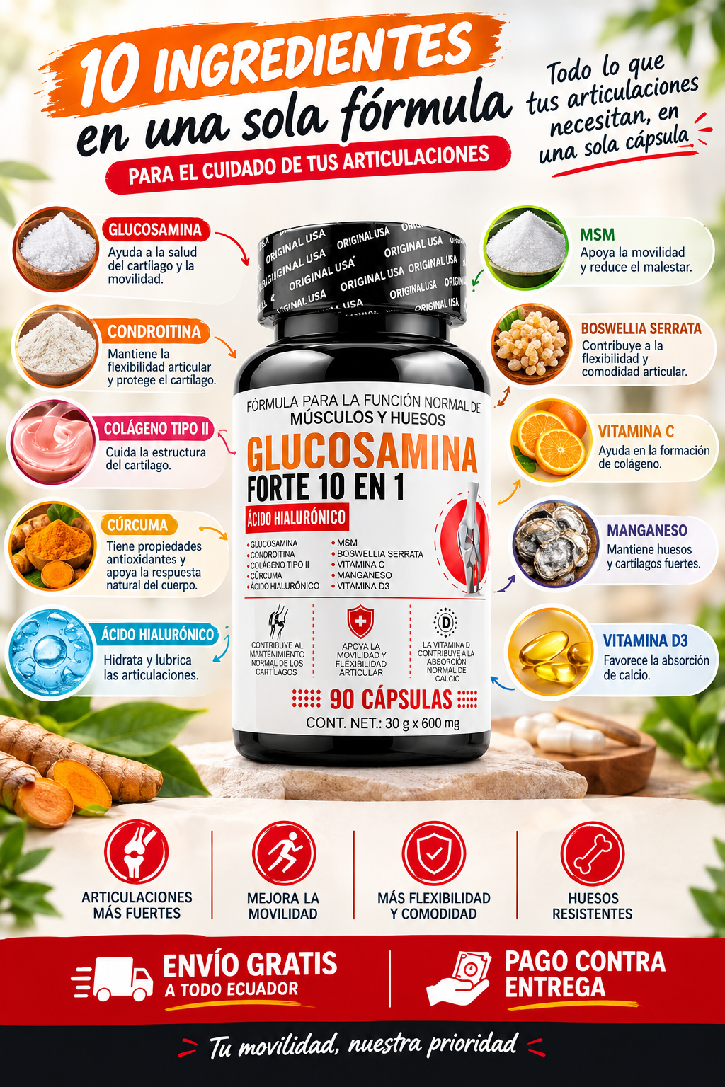 Glucosamina Forte 10 en 1